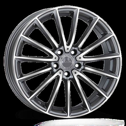 Литой диск MAK Komet 8,0x19 5x112 DIA66,6  ET43  Gun Met-Mirror Face